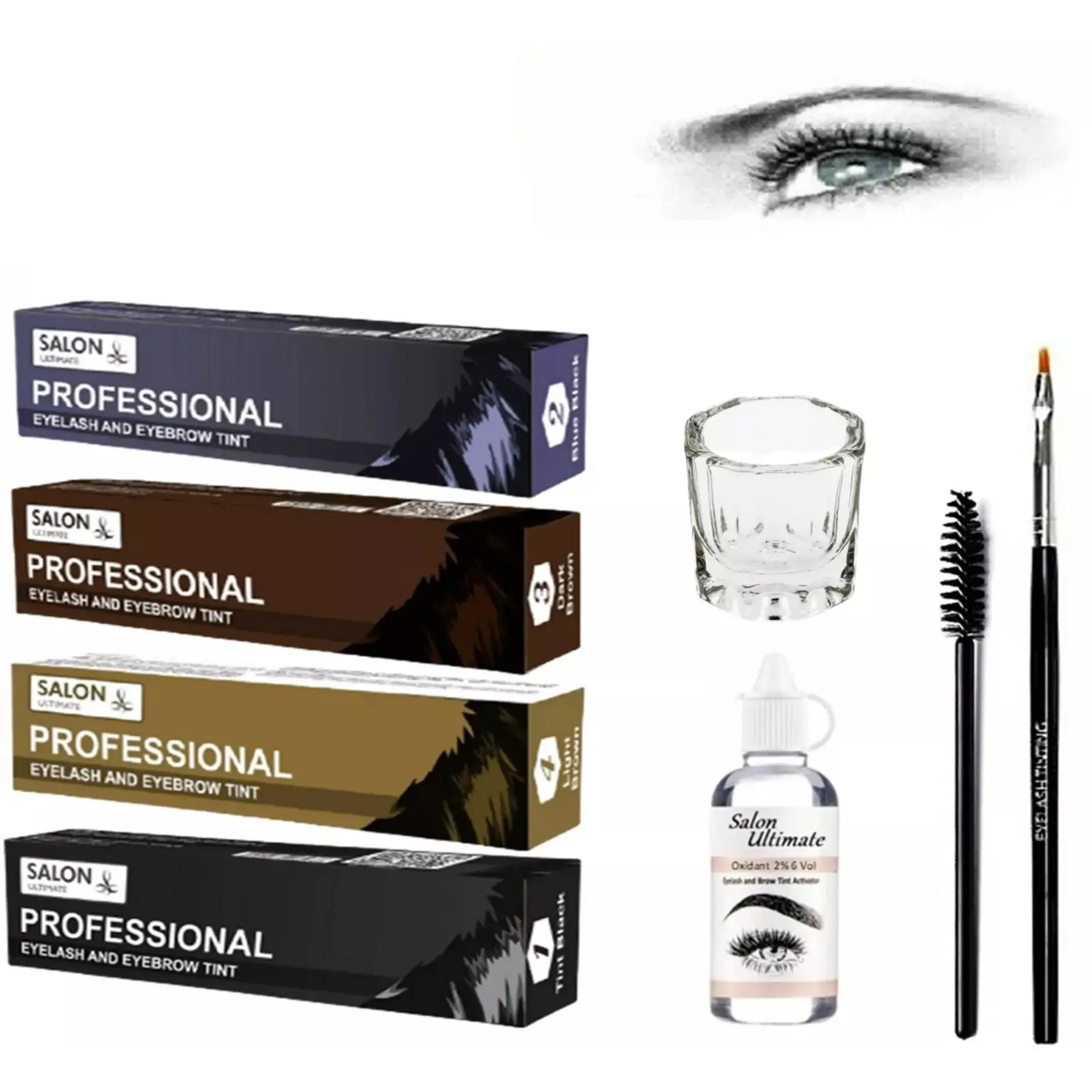 EYELASH EYEBROW TINT DYE TINTING LASH BROW STRICTLY PROFESSIONAL JULIENNE HIVE