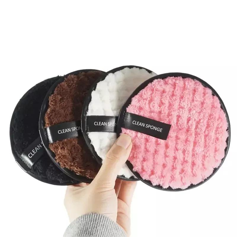 Reusable MakeUp Remover Cleansing Face Pads Facial Sponge Washable Microfiber x4 5