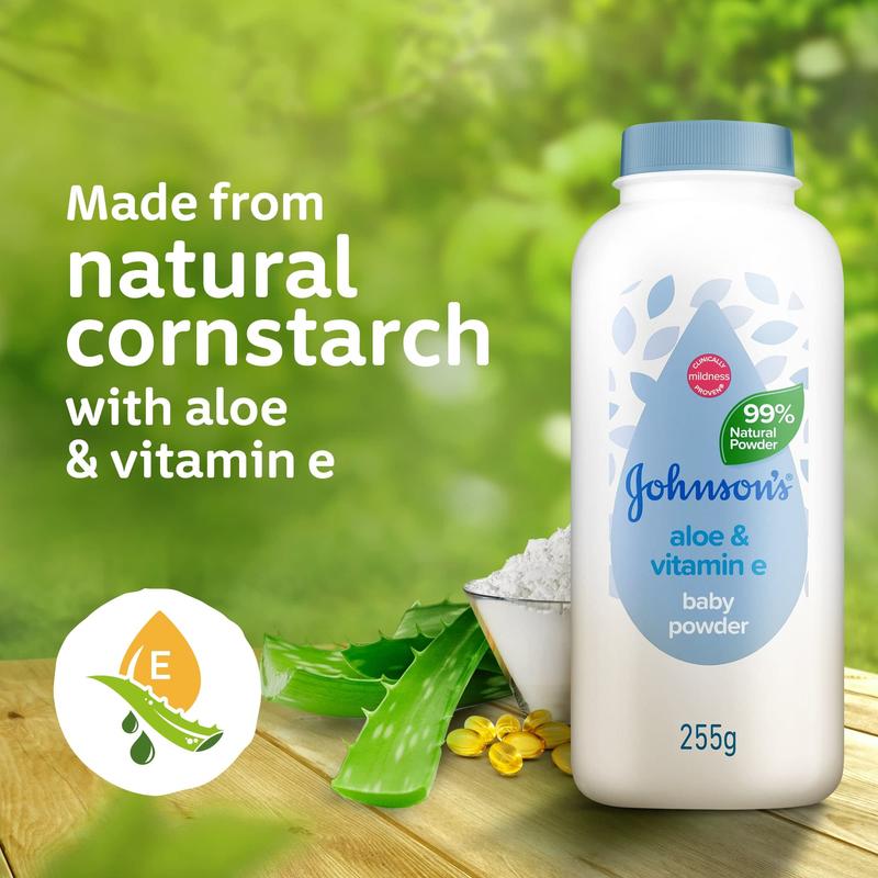 Johnson & Johnson Baby Protective Cornstarch Powder with Aloe Extract, 9 oz 3