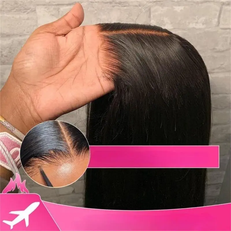 Glueless Wig Bone Straight HD Lace Frontal Wig Human Hair