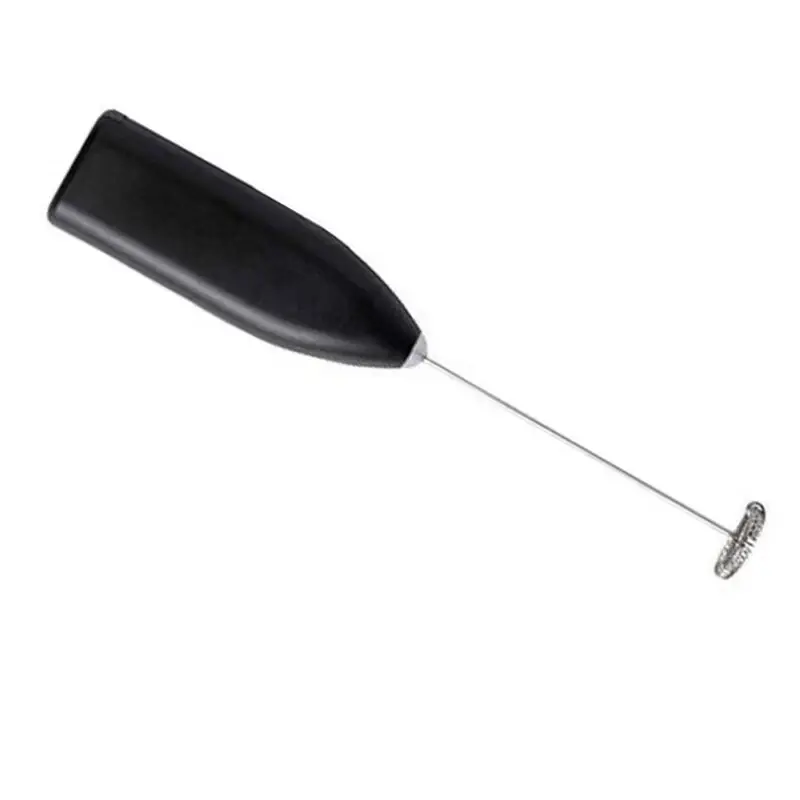 Electric Milk Frother Egg Whisk Mixer Beater Coffee Foamer Kitchen Silver & Back 1