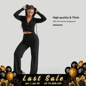Mooslover Women’s Thick Knit Loungewear Set – Soft, Stretchy & Warm Autumn/Winter Outfit Co-ord Set 【ChristmasOutfits】