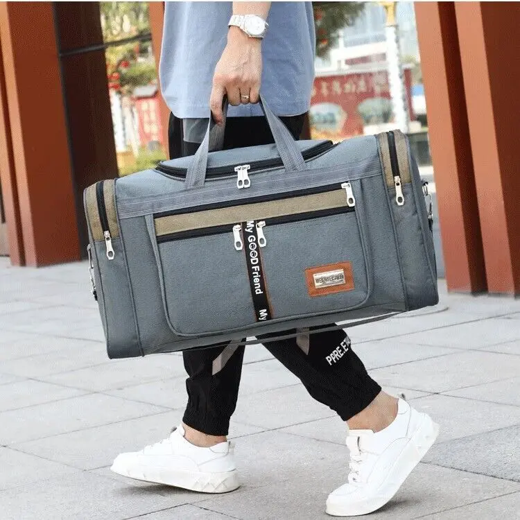 Men Extra Large Big Sports Gym Holdall Bag Travel Work Cabin Barrel Bag NEW 0