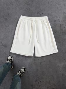 Men's Solid Color Straight Leg Shorts, Loose Casual Comfy Breathable Shorts for Summer, Men's Bottoms for Daily Wear