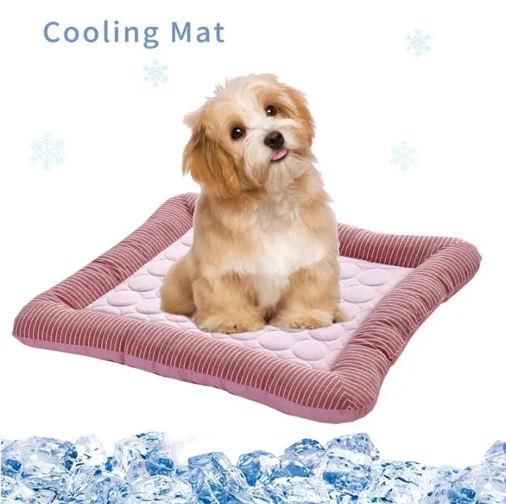 Pet Cooling Pad Bed For Dogs Cats Puppy Kitten Cool Mat Pet Blanket Ice Silk Mat 1