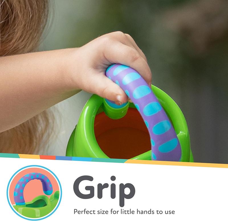 Fun Watering Can Bath Toy BATH TIME FUN – Nuby’s fun watering can make bath time a fun experience for you and your baby. Its bright colours and fun design help keep baby entertained during bath time. 3