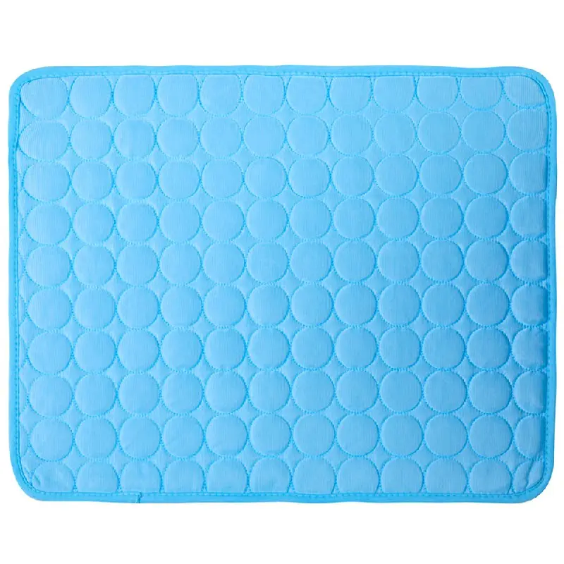 Self Cooling Pet Dog Cat Mat Heat Relief Non-Toxic Summer Pad 100x70cm XL Blue