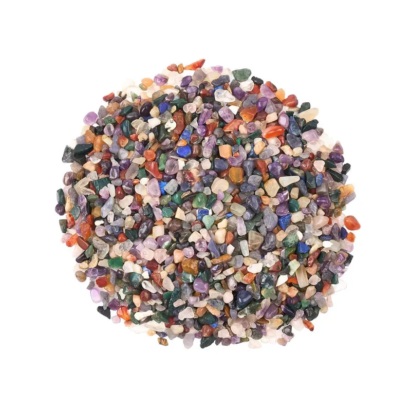 Crystal Chips Gemstone Tumblestone Mix Indian 4-15 mm 7