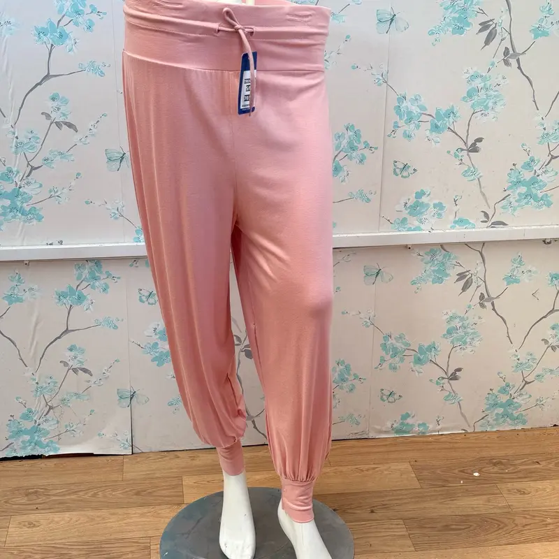 Turkish Latest Trending Cuff Cotton Harem Trouser - Soft, Modest, Lastic & Darwstring, Black/Khaki/Brown/Dusty Pink/White, S/M/L/XL - Fit, Pants 2