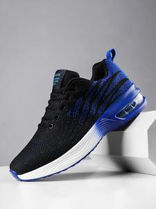 2024 Summer Men's Sporty Platform Sneakers As Back To School Gift, Mens Shoes, Comfort Athletic Workout Sneakers, Lace Up Low Top Chunky Sneakers, Breathable Training Running Shoes, Non-slip Trainers for Boy Mens Sneakers