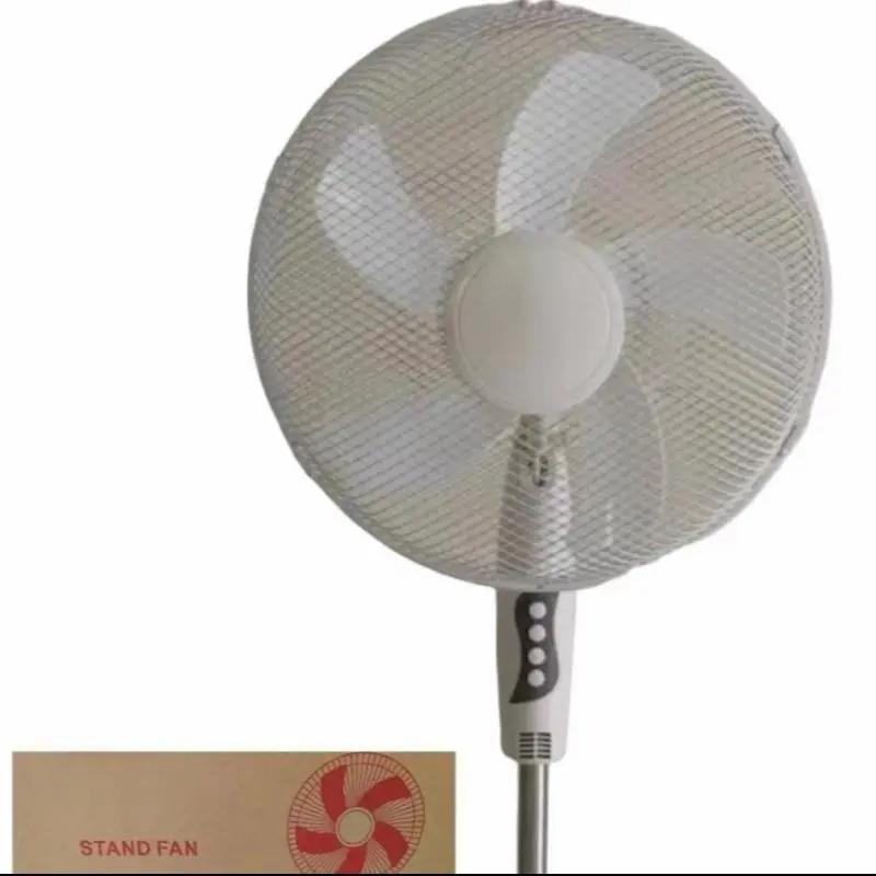 Stand Fan Pedestal fan 16" Oscillating free stand fan Floor fan adjustable height 3 Speed Black & White 3