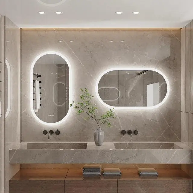 Oblong Backlight Mirror
