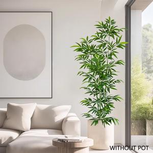 Modern Artificial Bamboo Plant Decor, Realistic Greenery for Home Office Wedding Party, Indoor Gardening Decoration, 150-240cm