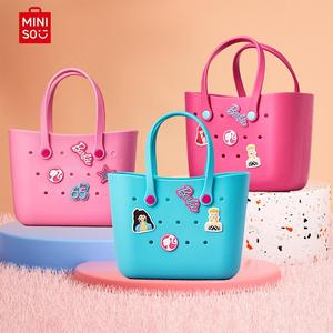 MINISO Barbie Sunlight Shining Series Lunch Box Bento Bag – 1 Count Cute Cartoon Portable EVA Handbag Pouch, Perfect Gift for Girls Starting the New Semester!