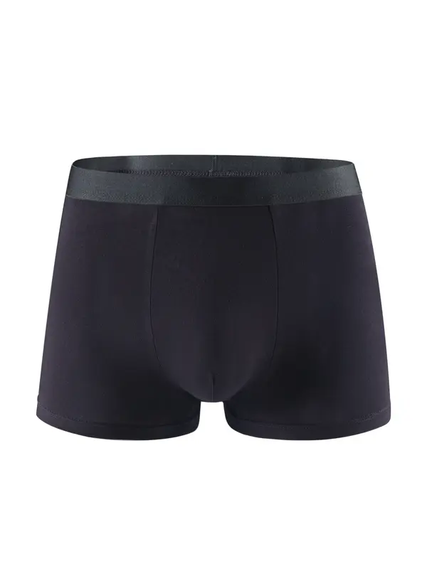 10pcs Bamboo Fiber Men'S Underwear, Suitable for Sports And Casual Wear, Moisture-Wicking, Skin-Friendly, Soft, Affordable for Students, Stylish And Classic for All Seasons. 4color 7