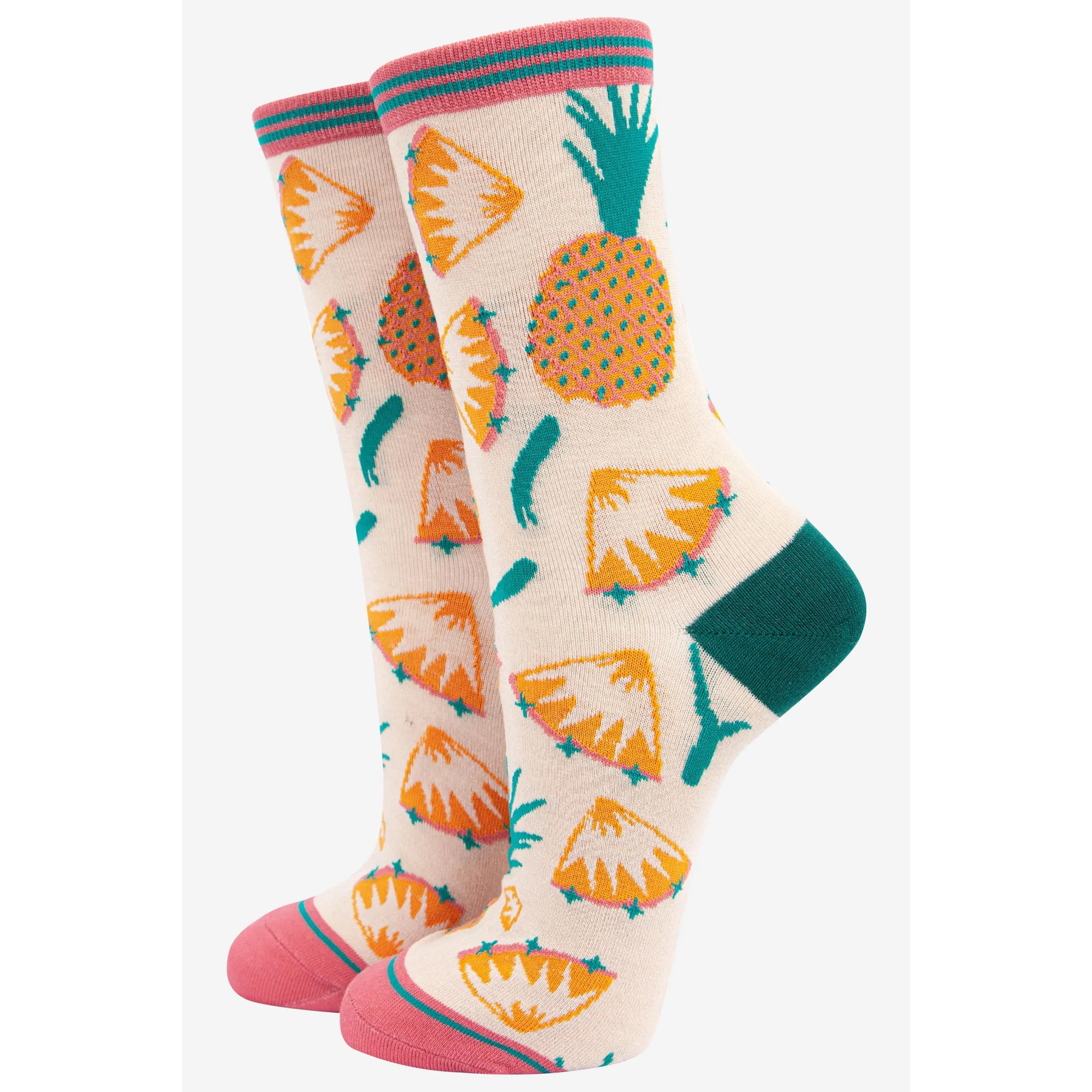 Women's Pineapple Fruit Bamboo Socks