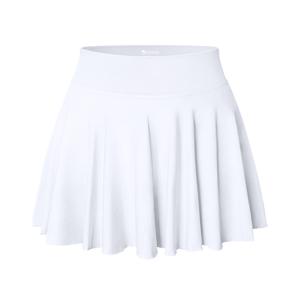 OQQ Women Skirts 2 in 1 Flowy Basic Versatile Stretchy Flared Casual Mini Skirts