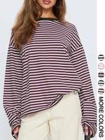Women's Striped Long Sleeve Top