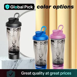 Smart Water Bottle, Windele Premium Electric Protein Shaker Bottle, Sports Leakproof Water Bottle, 600ml/20 Oz Vortex Portable Mixer Cup/usb Rechargeable Shaker Cups for Protein Shakes Office/gym, Mixing, Sports Drinking Bottle, Hydration Tumbler, Gift