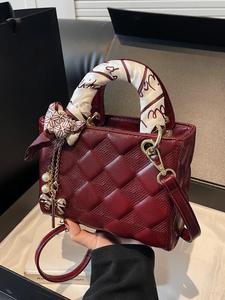 Women's Elegant Handbag, Fashionable Quilted Purse Crossbody Bag for Daily Used, Casual Trendy Versatile High-quality Daily Commuting Bag