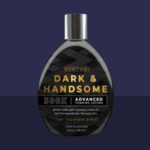 Tan Inc Status Dark & Handsome  300X Advanced Tanning Lotion NON Tingle/ NON Bronzer  400ml Bottle