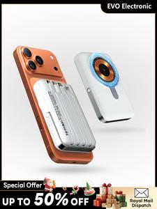 【Gift-Ready】Magnetic Wireless Power Bank 10000 mAh Compatible with iPhone 17/16/15/14/13/12/11 MagSafe Fast Charge External Battery Portable Gift for Him