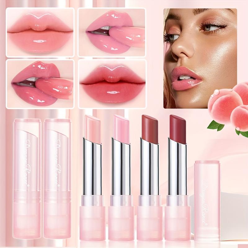 DragonRanee Color-Changing Lip Balm - Moisturizing Long-Lasting Waterproof Jelly Lipstick with Shifting Pink Shades, Glossy Finish for All Light Beige Types, Valentine's Day Gift for Women 2