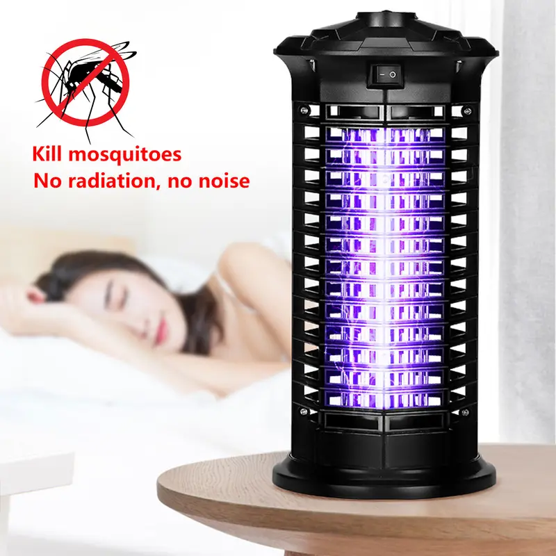 UK Electric Anti Mosquito Killer Lamp UV Light Trap Mosquito Zapper -  Efficient Mosquito Control - 360° Kill Mosquitoes for Bedroom, Living Room, Kitchen, Office, Restaurant, Warehouse, and Other Indoor Use, Safe for Kids Pets 4