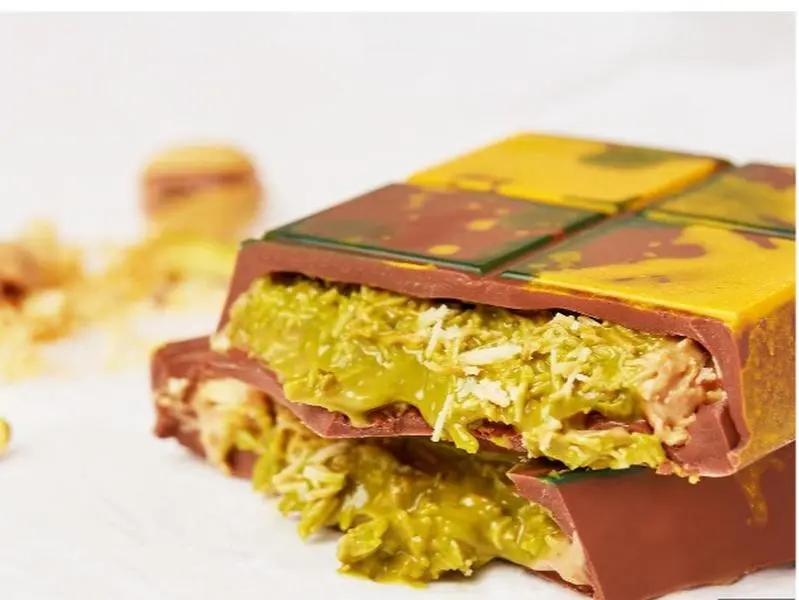 Viral Dubai Pistachio Chocolate Original Pistachio 200g Dessert Snack Bonbon |  Dubai Chocolate Kunafa Pistachios