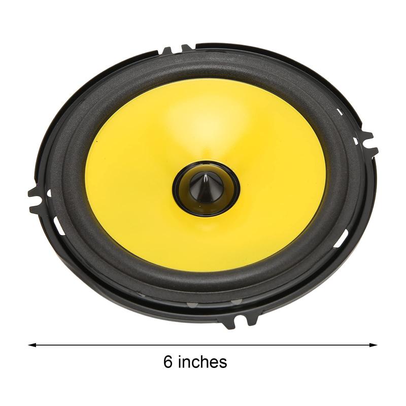 Car Door Stereo Speakers 600W Treble Bass Coaxial Speaker for Vehicle Truck [Professional Sound Quality] 2pcs 6