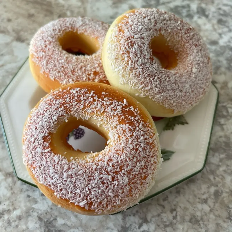 Display bespoke artificial set of three doughnuts 0