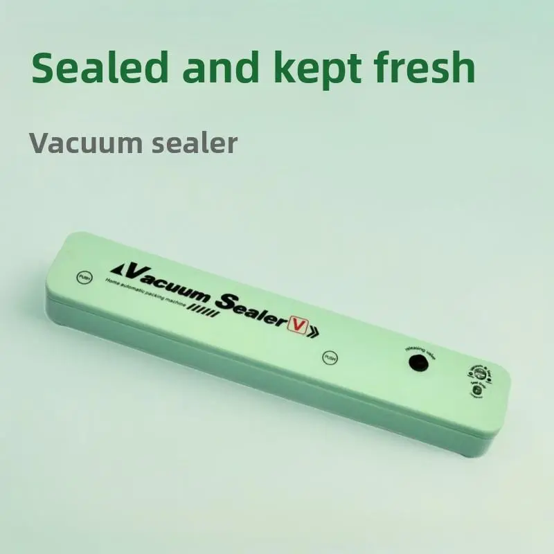Plastic seal fresh-keeping sealing machine vacuum small household food packaging automatic sealing cooked food compressor 0