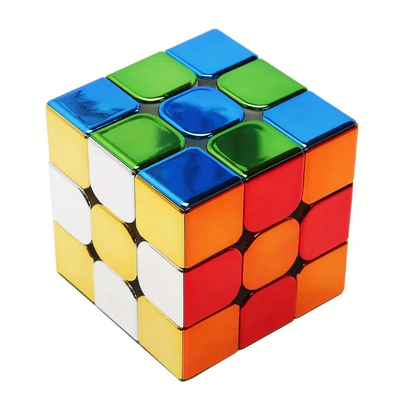 [Mirror Surface Speed Cube] 3x3 Mirror Surface Speed Cube - Original Stickerless Magic Cube - Shiny Puzzle Game and Brain Teasers Toy 5
