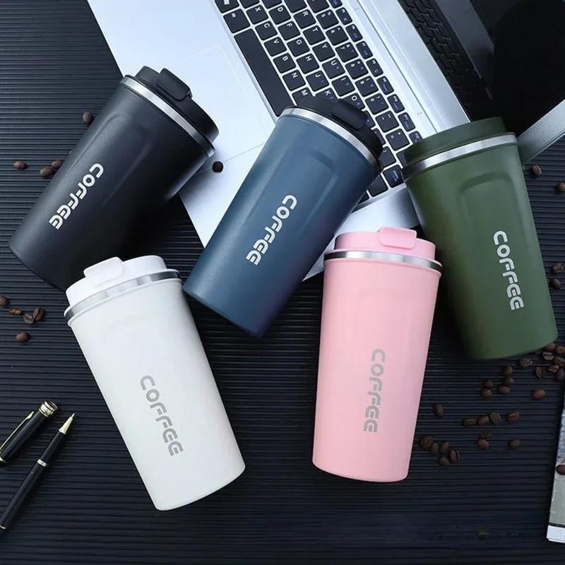 380/510ML Stainless Steel Thermal Mug Thermo for Coffee Water Bottle Leakproof Travel Drinkware Travel Thermal Mug 1