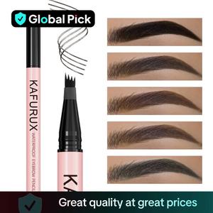 Waterproof Eyebrow Liquid Pen, 1 Count Long-lasting Precise Eyebrow Enhancers, 4-pointed Eye Brow Pen, Makeup Cosmetics for Natural-looking Brows