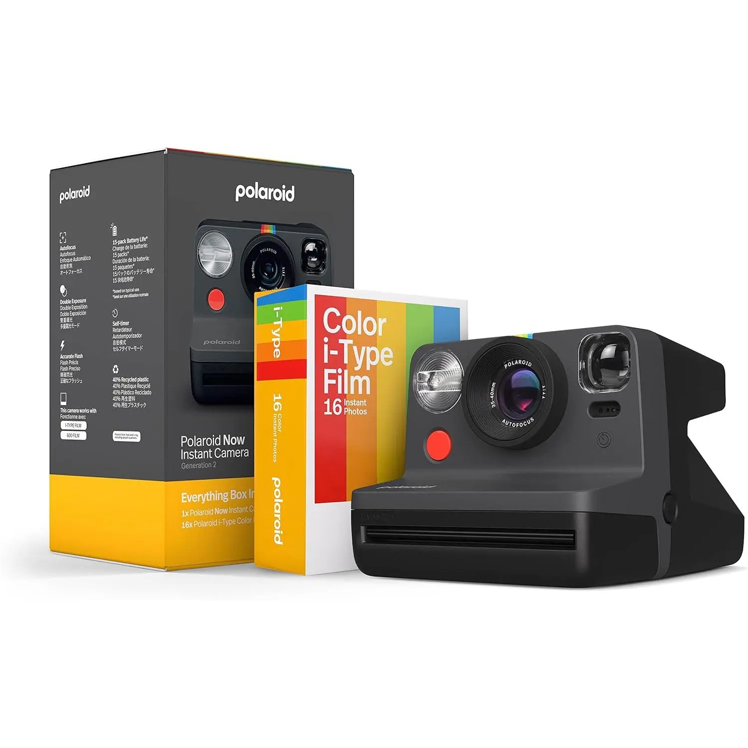 Polaroid Everything Box Now Gen 2 Instant Camera - Black