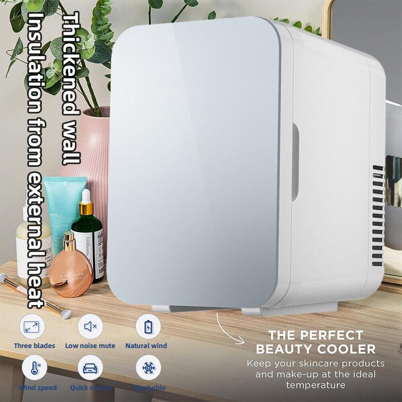 8L Portable Mini Fridge Table Top Electric Small Cooler White Ice Box Bedroom fridge minifridges 4