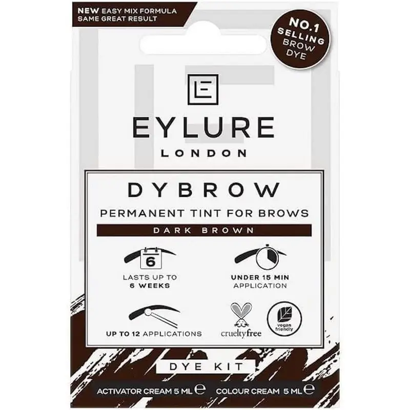 Eylure Dybrow Permanent Tint for Brows Dye Kit Dark Brown 0