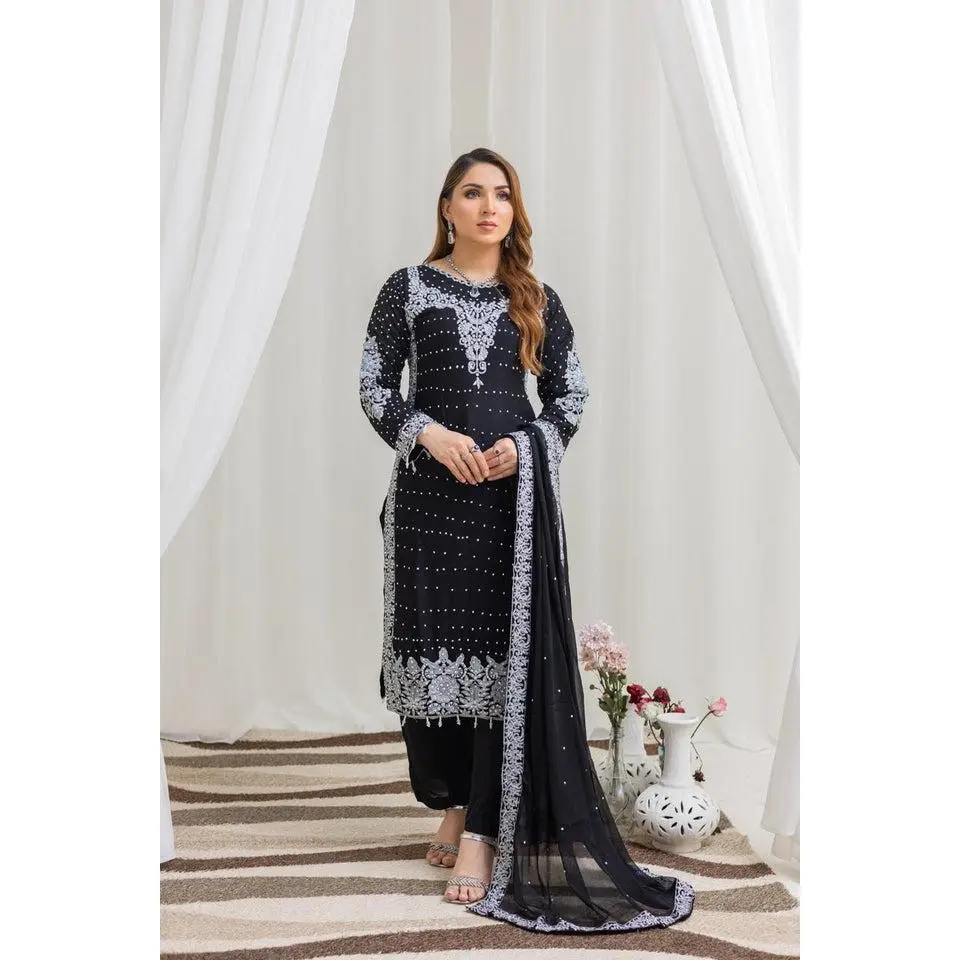 Brit 3 piece Mother and daughter chiffon_258 ladies D96