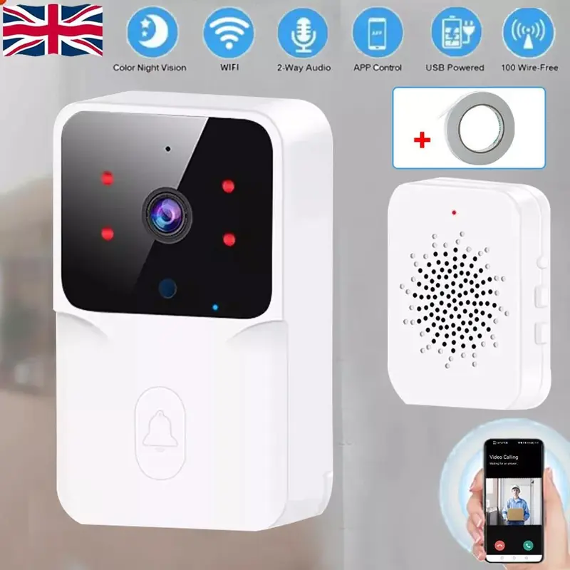 Wireless Intercom Doorbell Smart Doorbell No Wiring Smart WiFi