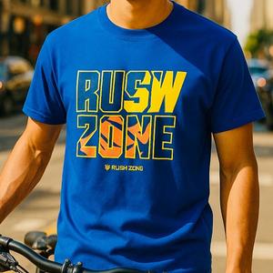 NFL themed Rush Zone graphic designed Crewneck T-shirt