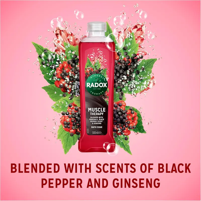 Mineral Therapy Muscle Therapy Bath Soak uniquely blended with minerals, herbs, black pepper & ginseng for a rejuvenating bubble bath 500 ml 0