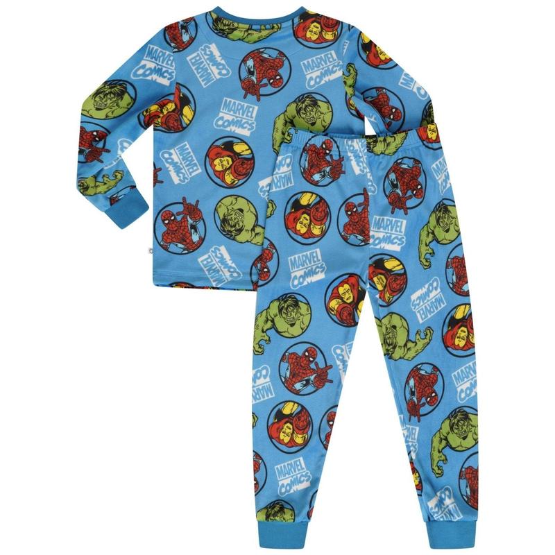 Marvel Blue Boys Pyjamas Full Length 4