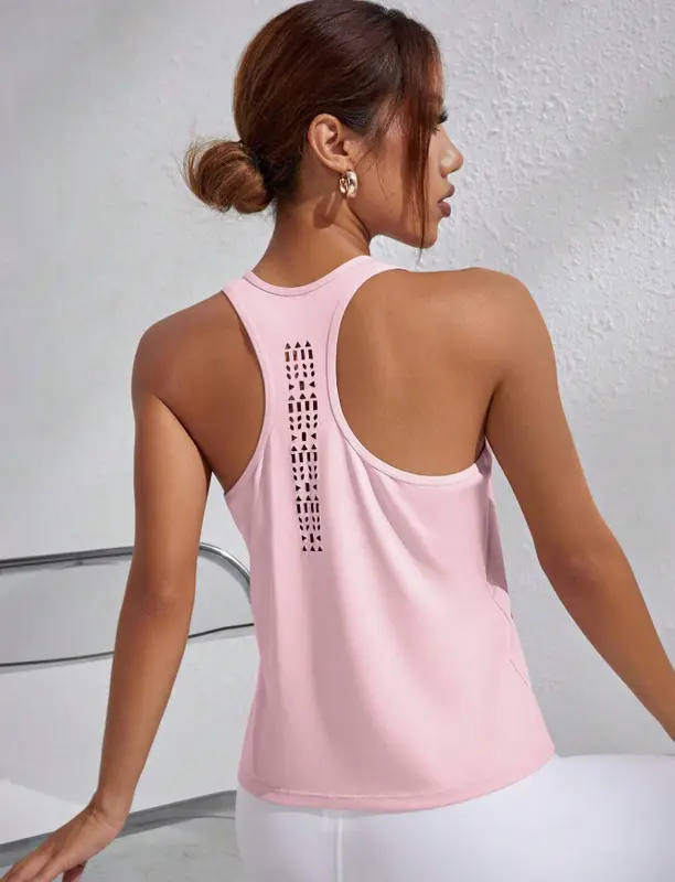 Sport Studio Letter Graphic Tank Top – Women’s Activewear Sleeveless Sports Vest 0