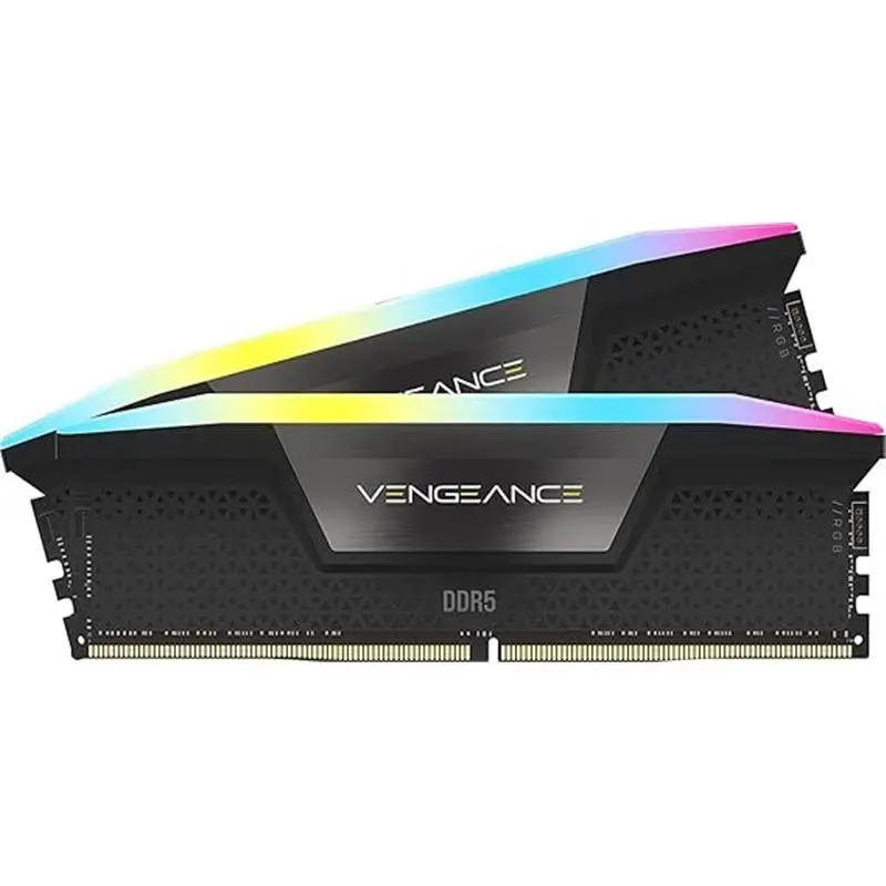 VENGEANCE RGB DDR5 RAM 32GB (2x16GB) 6000MHz CL36 Intel XMP iCUE Compatible Computer Memory - Black (CMH32GX5M2E6000C36) 1
