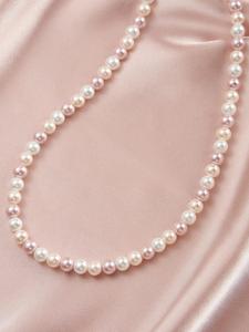 Vintage Mixed Color Shell Pearl Decorated Necklace with 925 Sterling Silver Chain, Fashion Jewelry Accessories for Women As Gift