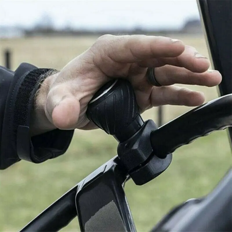 Quick-Fit, Easy-Install Power Steering Wheel Spinner Knob - Fit for Cars, Trucks & More - Smooth Rotating Ball Handle Assister, Black 2