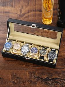 Men's Business Round Dial Analog Quartz Watch Set, Men's Watch Set with Box, Fashionable Wristwatch Set for Men As Gift, Business Fashion Watches
