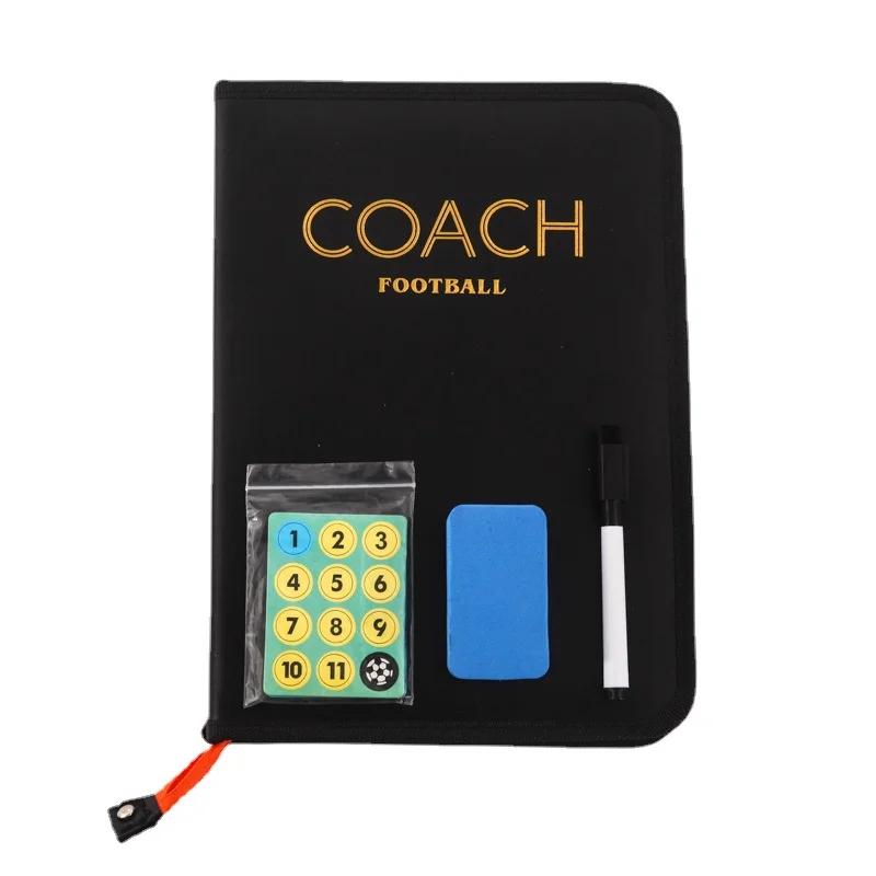 Coach Tactical Board Magnetic Zipper Football Tactical Board Coach Tactical Board Foldable Strategy Board with Pen Clipboard Hot 2