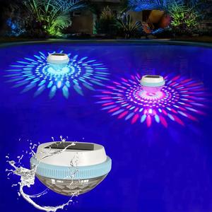 Solar Powered Waterproof Pool Light, IP68 Floating Pond Lights with 7 Colour Changing LED, Outdoor Garden Fountain Lamp for Patio, Yard, Landscape Decor – Auto On/Off at Night